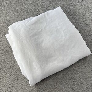 Cariloha Resort Flat Sheet King Bamboo Sateen White Sustainable Viscose